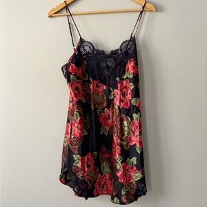 Vintage 90’s Victoria's Secret Navy and Floral Nightie